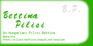 bettina pilisi business card